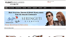 Desktop Screenshot of flightsunglasses.com